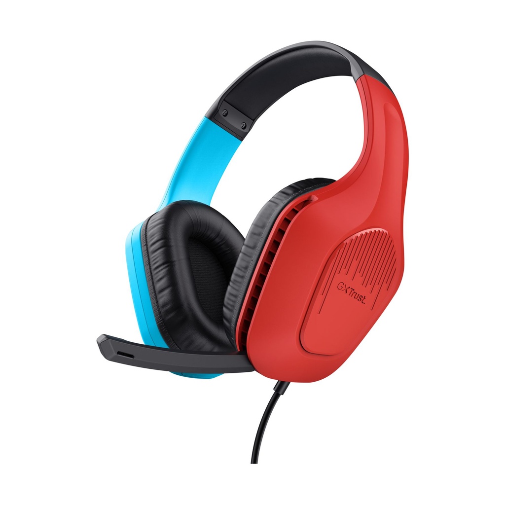 Auriculares Gaming con Micrófono Trust Gaming GXT 416S Zirox/ Jack 3.5/ Azules y Rojos