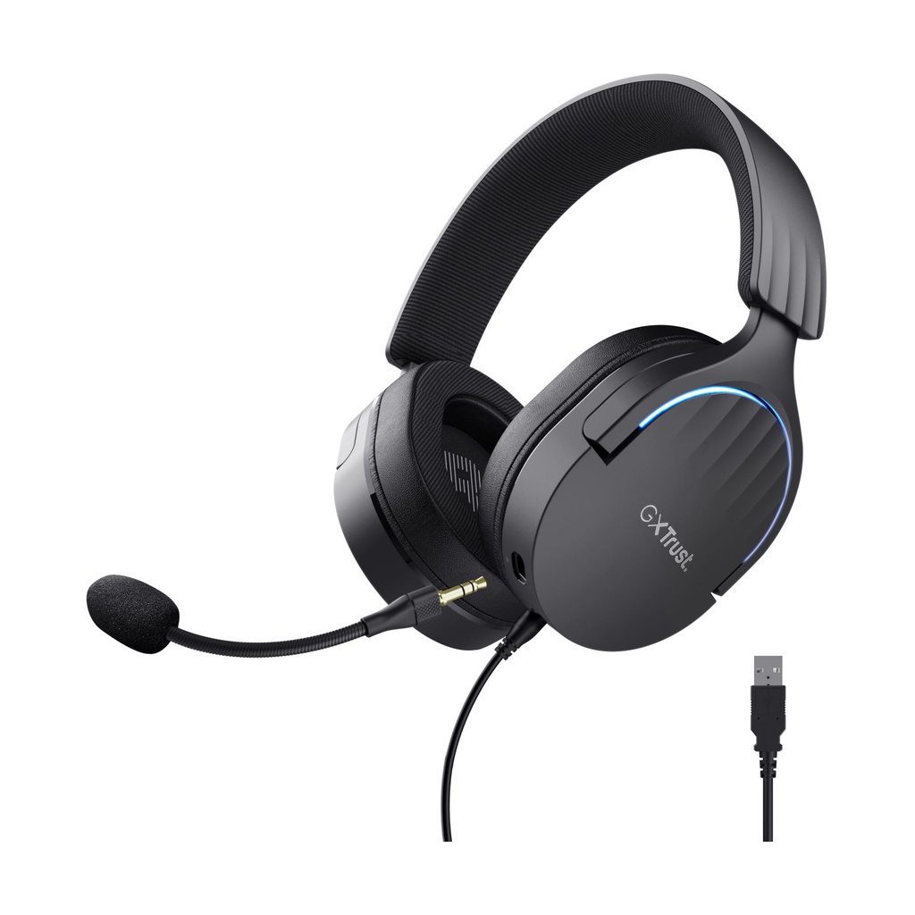 Trust Gaming GXT 490 Fayzo Gaming Headset with Microphone / USB 2.0 / Black