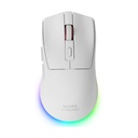 Mars Gaming MM-T3 Wireless Gaming Mouse / Rechargeable Battery / Up to 14400 DPI / White