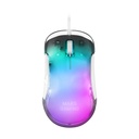 Ratón Gaming Mars Gaming MMGLOWW/ Hasta 12800 DPI/ Blanco