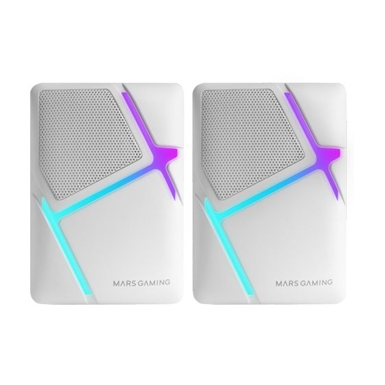 Altavoces Mars Gaming MS-H/ 10W/ 2.0/ Blancos