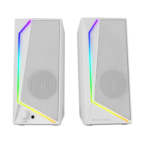 Altavoces Mars Gaming MS72/ 15W/ 2.0/ Blancos