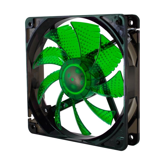 Ventilador Nox Coolfan 120 LED/ 12cm/ Verde