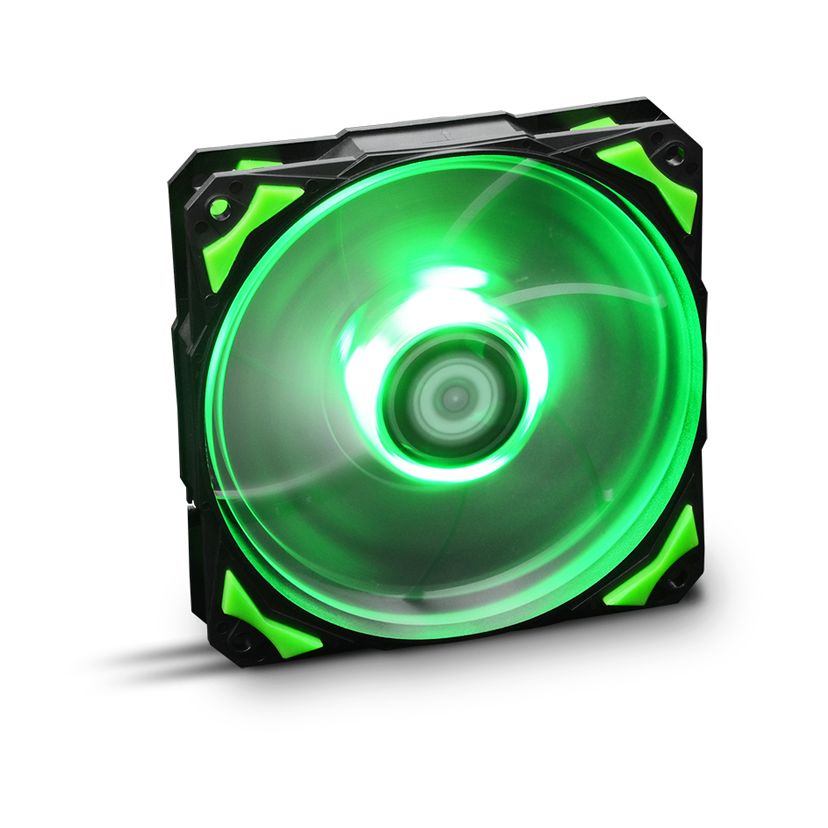 Ventilador Nox H-Fan Green/ 12cm/ Verde