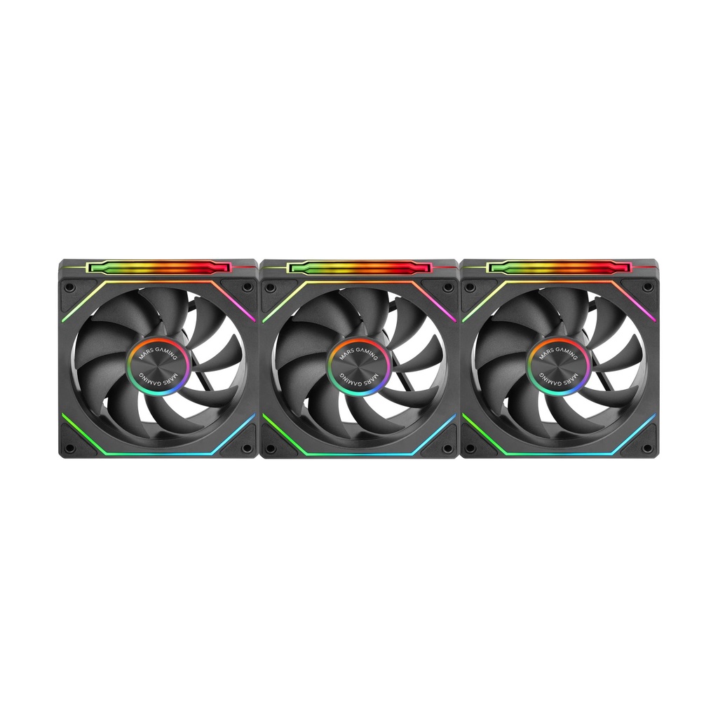 Pack 3 Ventiladores Mars Gaming MF-LINKFINITYKIT2/ 12cm/ ARGB