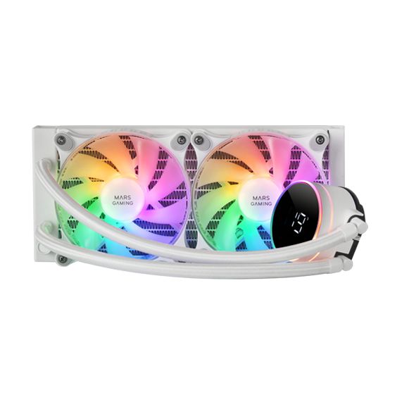 Sistema de Refrigeración Líquida Mars Gaming ML-LCD240/ Blanco