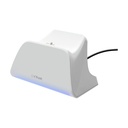 Estación de Recarga Rápida Trust Gaming GXT 255 para PS5/ Blanco