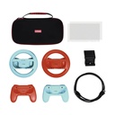 Pack Gaming Trust Gaming GXT 1249/ Estuche rígido + 2 Joy-Con + 2 Volantes + Cristal Templado para Switch + Soporte de Carga