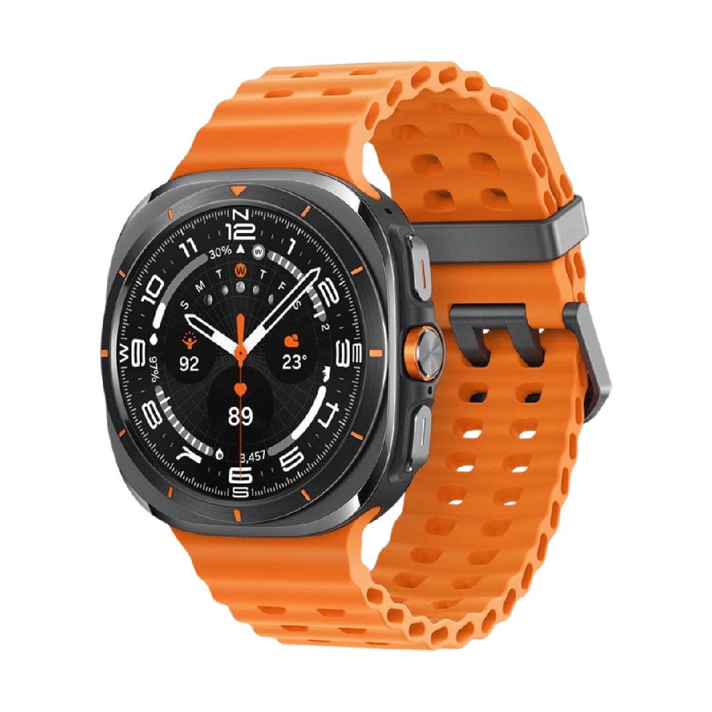 Samsung Galaxy Watch Ultra 2025 47mm LTE Gris (Titanium Gray) y Correa Marine Band Naranja L705