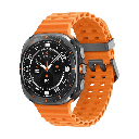 Samsung Galaxy Watch Ultra 2025 47mm LTE Cinza (Titanium Gray) e Pulseira Marinha Laranja L705