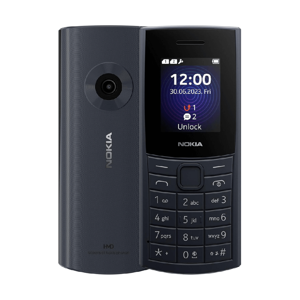 Nokia 110 4G (2024) Bleu (Midnight Blue) Double SIM TA-1661 Reconditionné - Comme neuf