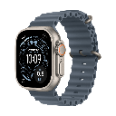 Apple Watch Ultra 3 GPS + Cellular 49 mm in titanio naturale con cinturino blu nautico (Anchor Blue)