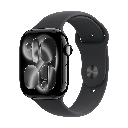 Apple Watch Series 11 GPS 46mm Aluminio Negro Azabache y Correa Sport Band Negra - Talla S/M