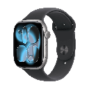 Apple Watch Series 11 GPS 46mm Aluminio Gris espacial y Correa Sport Band Negra - Talla S/M