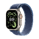 Apple Watch Ultra 3 GPS + Cellular 49mm Titanio Natural con Correa Trail Loop Azul (Bright Blue) - Talla S/M