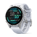 Garmin Fénix 8 AMOLED 43mm GPS Plateado con Correa de Silicona Blanca (White)