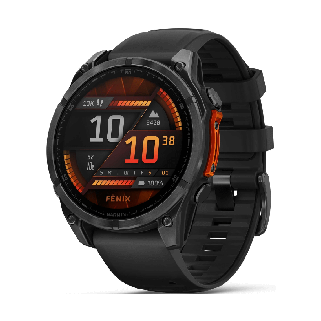 Garmin Fenix 8 AMOLED 47mm GPS Grigio con cinturino in silicone nero