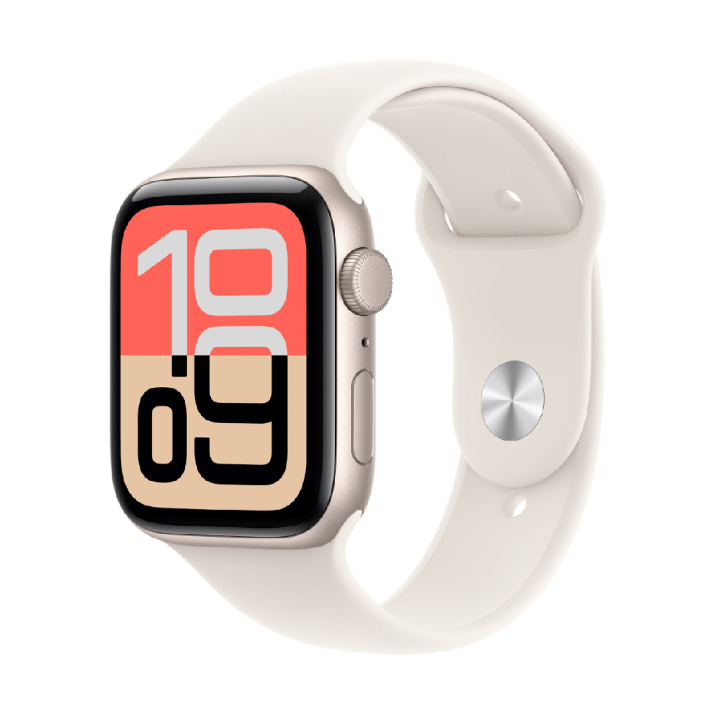 Apple Watch SE 3 GPS 40mm Aluminio Blanco y Correa Deportiva Blanca (Starlight) - Talla M/L
