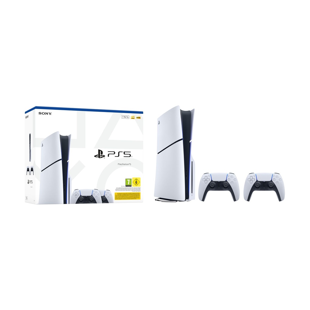 Consola Sony PlayStation 5 1TB Edición Disco - Pack 2 mandos inalámbricos DualSense