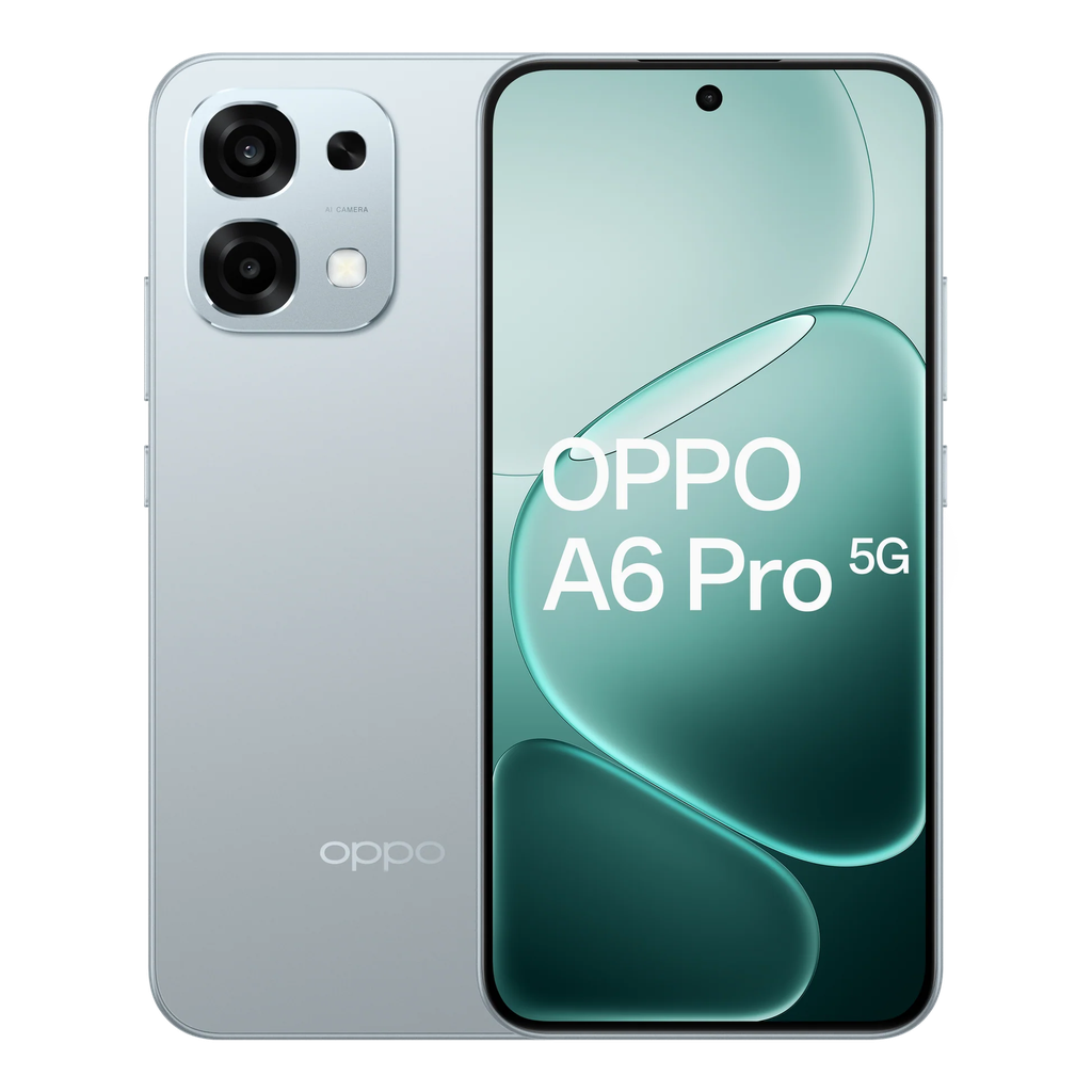 OPPO A6 Pro 5G 8 Go/256 Go Argent (Lunar Titanium) Double SIM