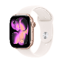 Apple Watch Series 11 GPS 46mm Aluminio Oro Rosa y Correa Sport Band Rosa (Light Blush) - Talla M/L