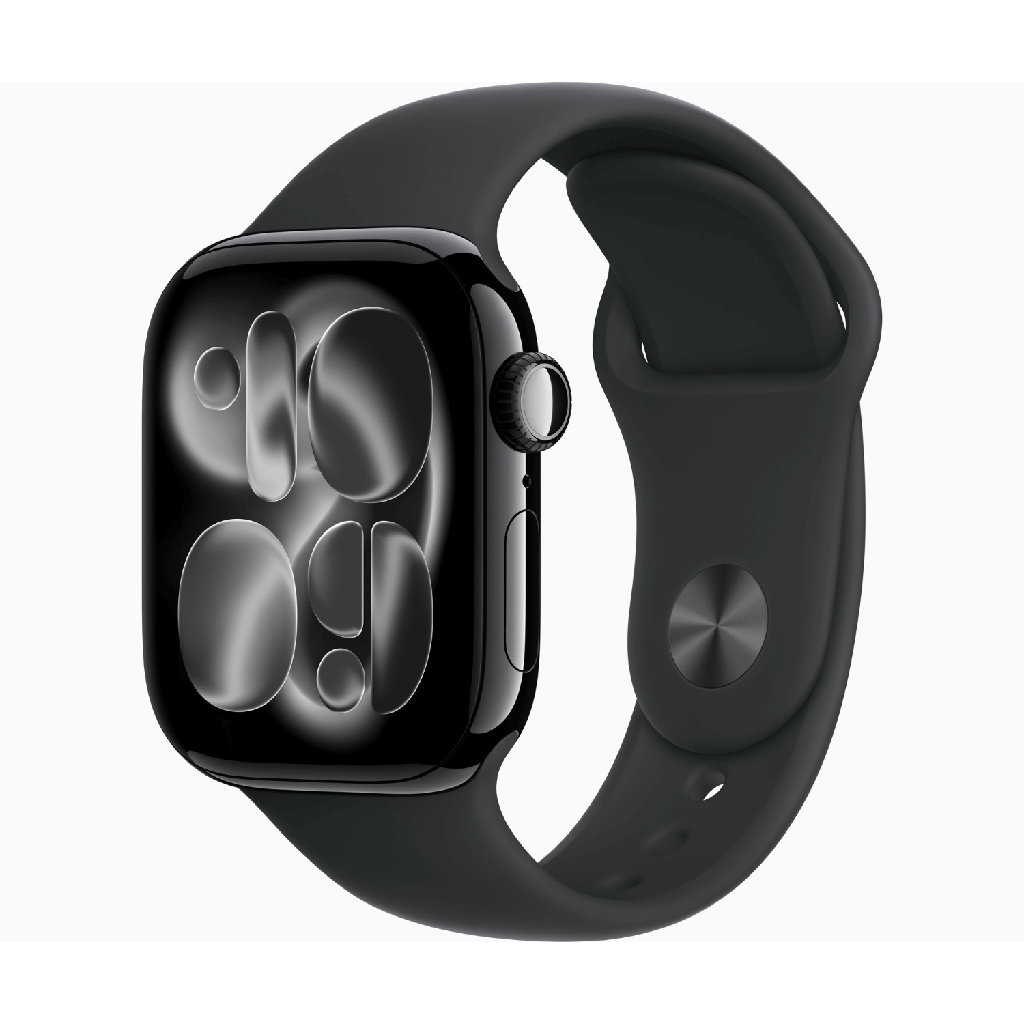 Apple Watch Series 11 GPS 42mm Aluminio Negro Azabache y Correa Sport Band Negra - Talla M/L