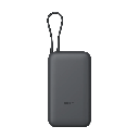 Xiaomi Powerbank 20.000 mAh (mit integriertem Kabel) Grau (Dark Grey)