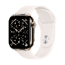 Apple Watch Series 11 GPS + Cellular 46mm Titânio Ouro Rosa e Pulseira Esportiva Rosa (Light Blush) - Tamanho M/G