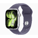Apple Watch Series 11 GPS 46mm Aluminum Silver and Sport Band Purple Fog - Size S/M