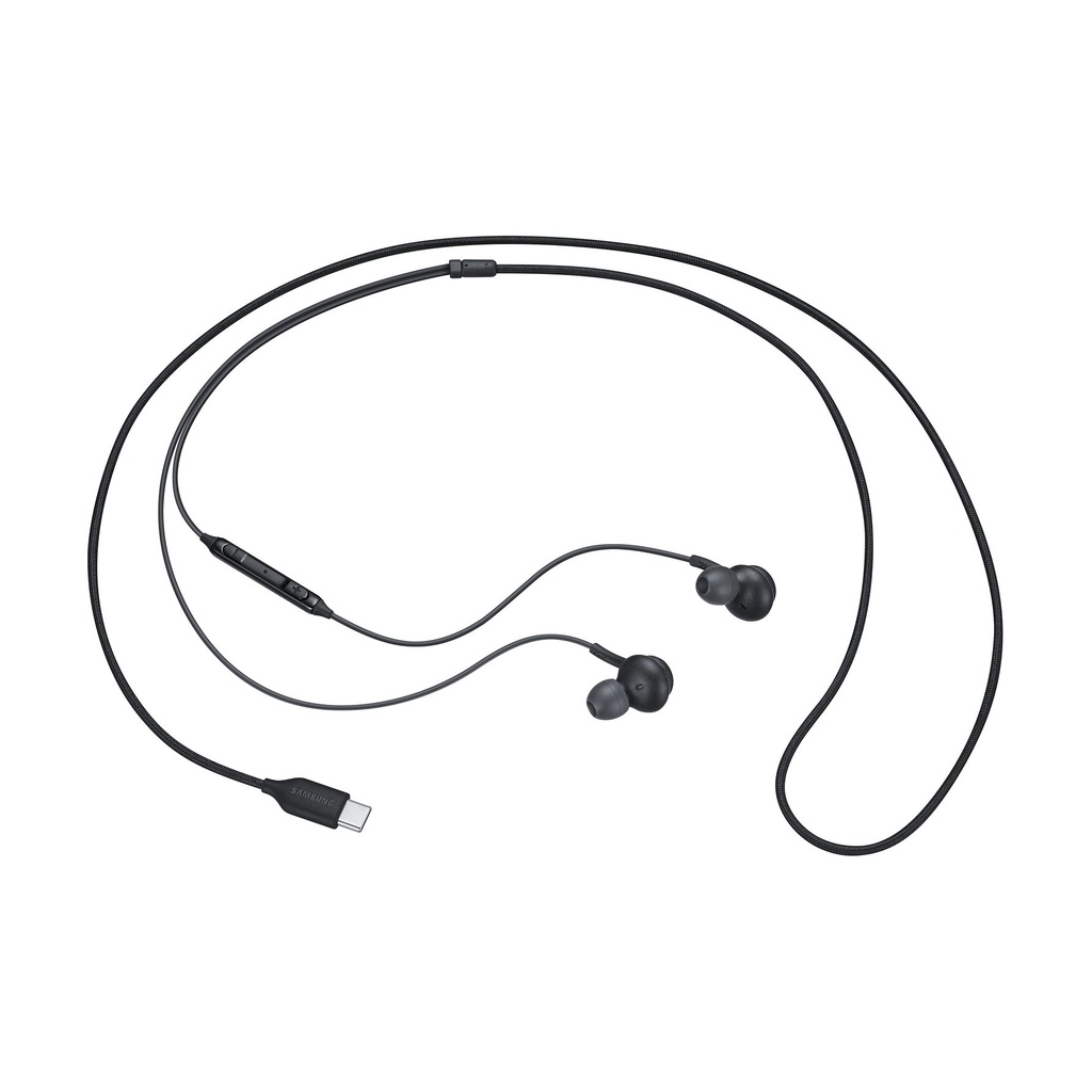 SAMSUNG EARPHONES IN-EAR CABLE USB-C MICROPHONE VOL. CONTROL BLACK BY AKG EO-IC100BBEGEU