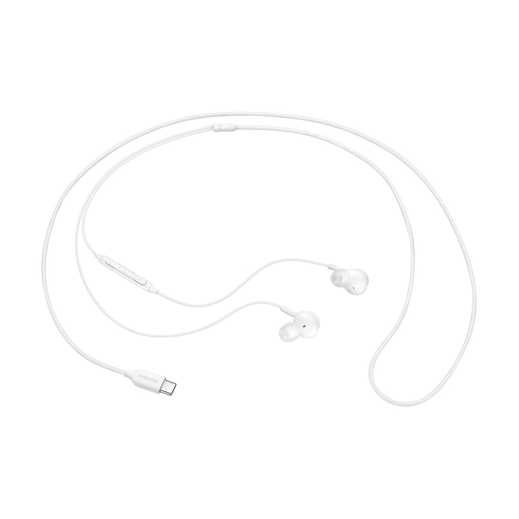 SAMSUNG EARPHONES IN-EAR CABLE USB-C MICROPHONE VOL. CONTROL WHITE BY AKG EO-IC100BWEGEU