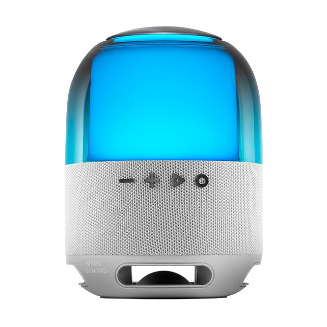 Altavoz con Bluetooth Mars Gaming MS-FLOW/ 15W/ 1.0/ Blanco