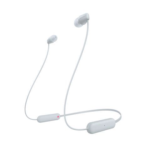 Auriculares Inalámbricos Intrauditivos Sony WI-C100/ con Micrófono/ Bluetooth/ Blancos