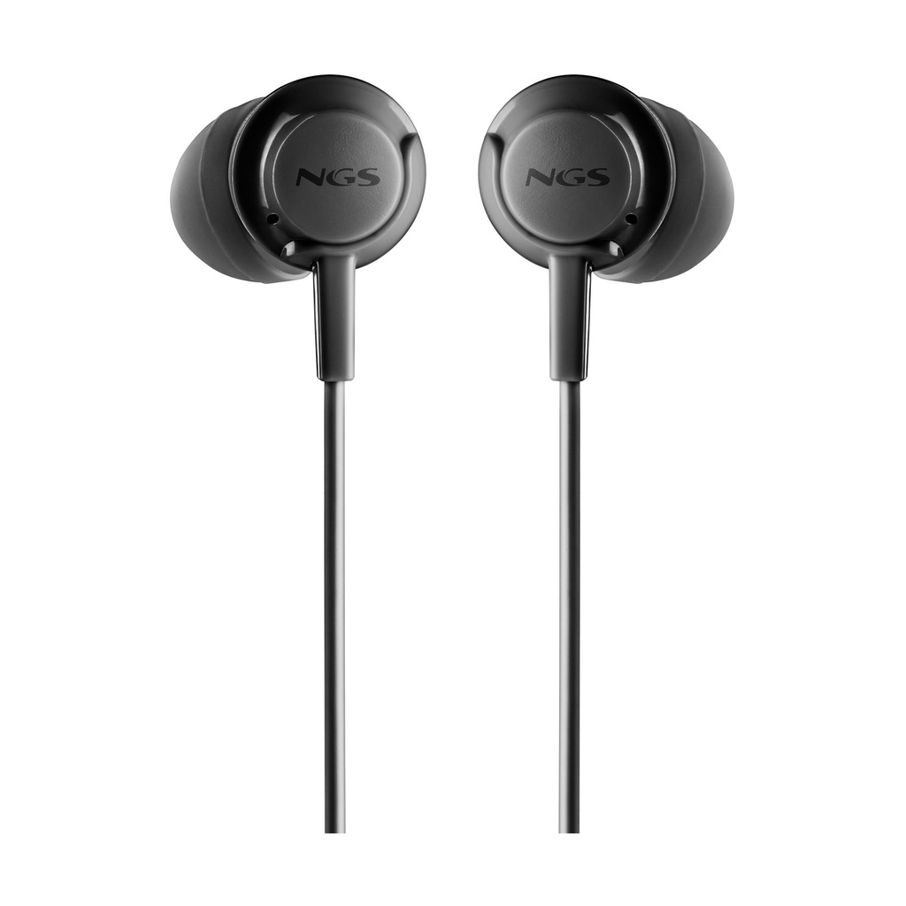 Auriculares Intrauditivos NGS Cross Drift/ con Micrófono/ Jack 3.5/ Negros