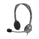 Auriculares Logitech H110/ con Micrófono/ Jack 3.5/ Plateados