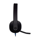 Auriculares Logitech H540/ con Micrófono/ USB/ Negros