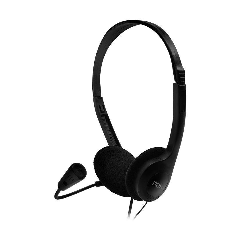 Auriculares nox Voice One/ con Micrófono/ Jack 3.5/ Negros