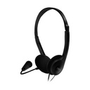 Auriculares nox Voice One/ con Micrófono/ Jack 3.5/ Negros