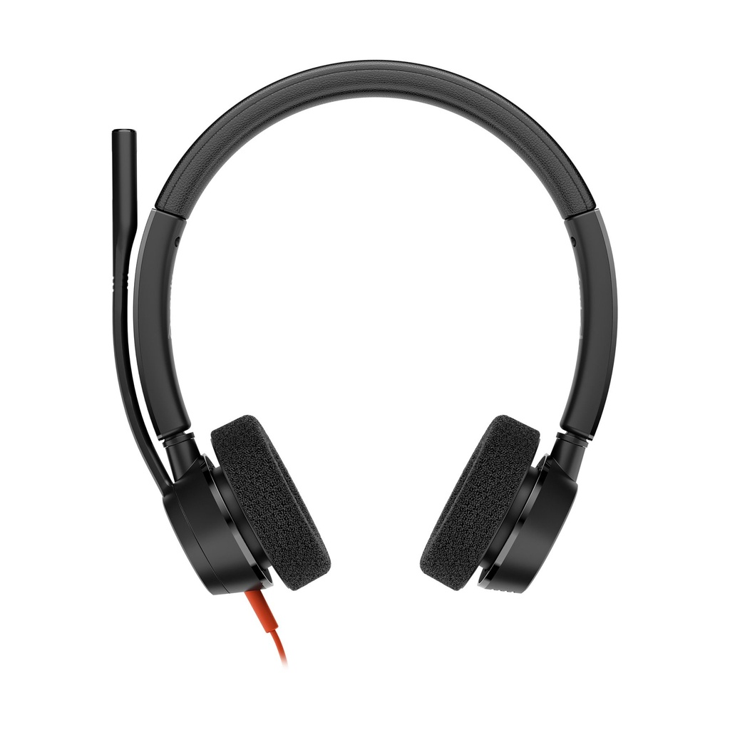 Auriculares Poly Blackwire 3320 para Microsoft Teams USB-C + Adaptador USB-C/A/ con Micrófono/ USB Tipo-C/ Negros