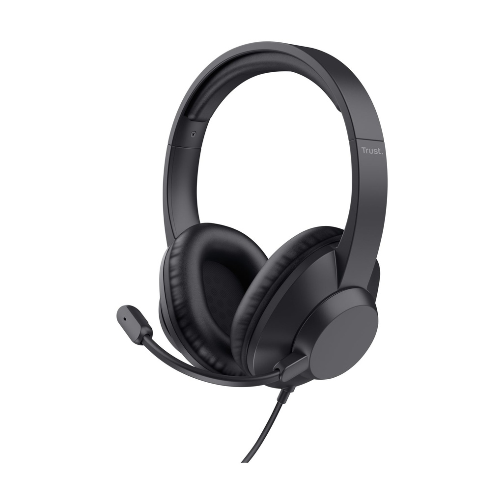 Auriculares Trust Ayda Max/ con Micrófono/ Jack 3.5/ Negros