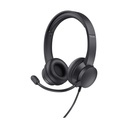 Auriculares Trust Ayda/ con Micrófono/ Jack 3.5/ Negros