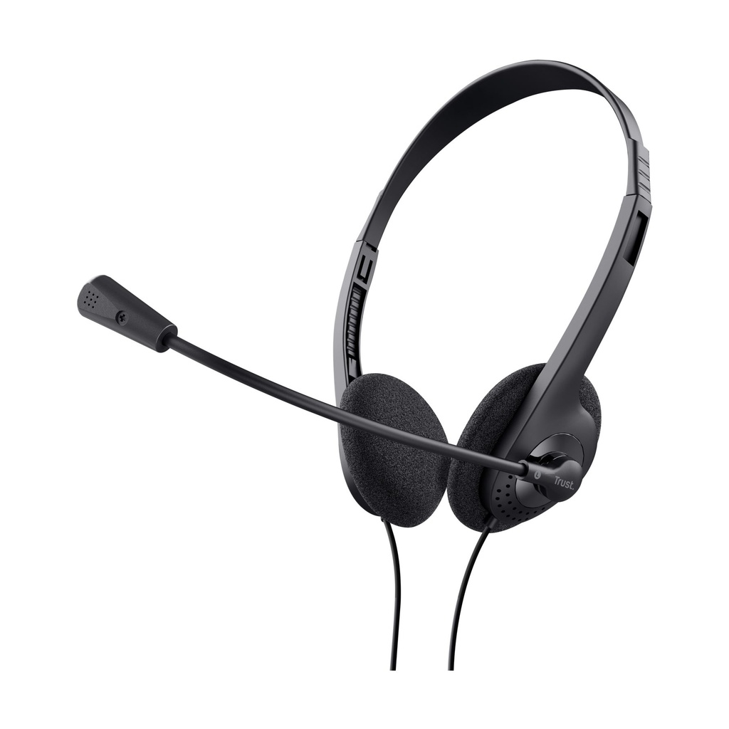 Auriculares Trust Primo Chat/ con Micrófono/ Jack 3.5/ Negros