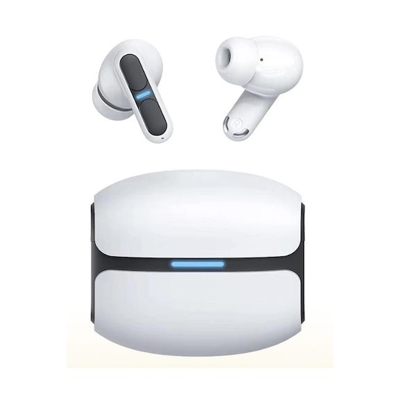 Auriculares Bluetooth Leotec TWS Gaming Nebula Fit con estuche de carga/ Autonomía 7.5h/ Blancos