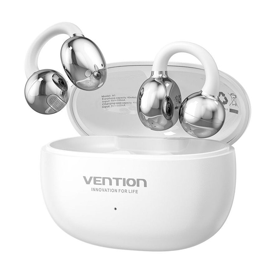 Auriculares Bluetooth Vention Echo Clip A11 Pro con estuche de carga/ Autonomía 6h/ Blancos