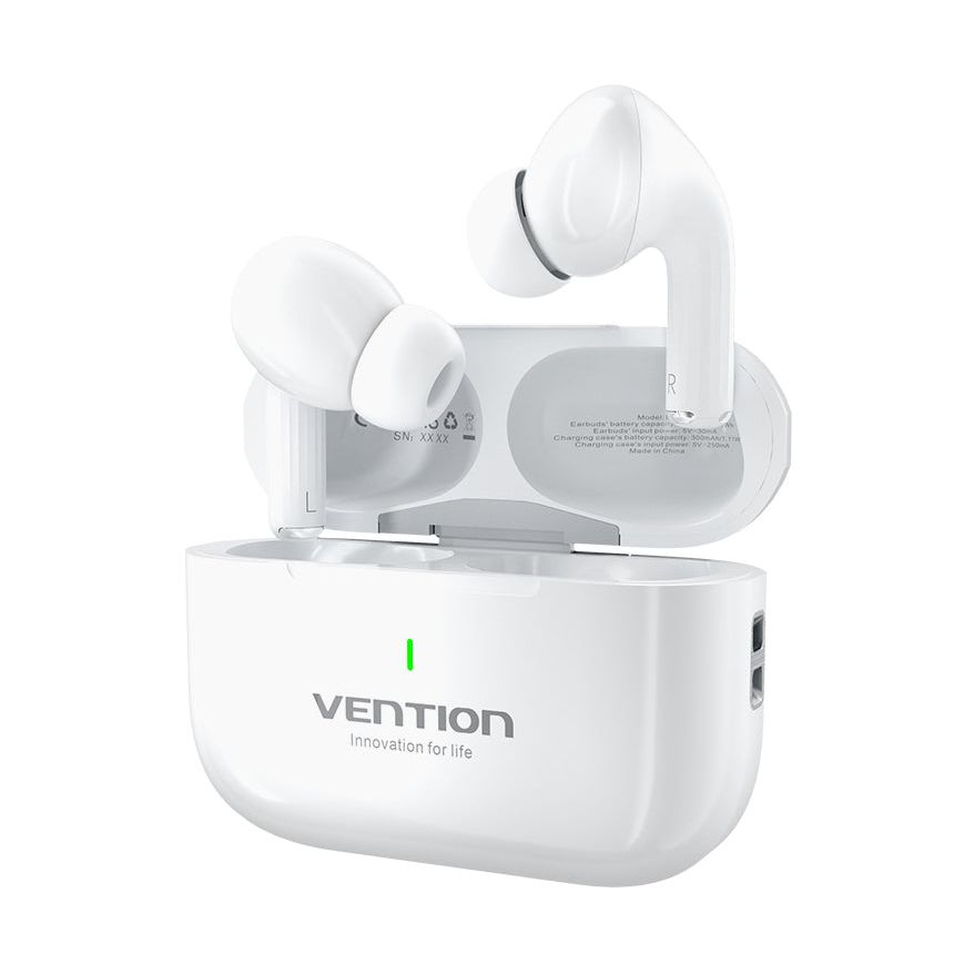 Auriculares Bluetooth Vention Echo Lite E11 con estuche de carga/ Autonomía 6h/ Blancos