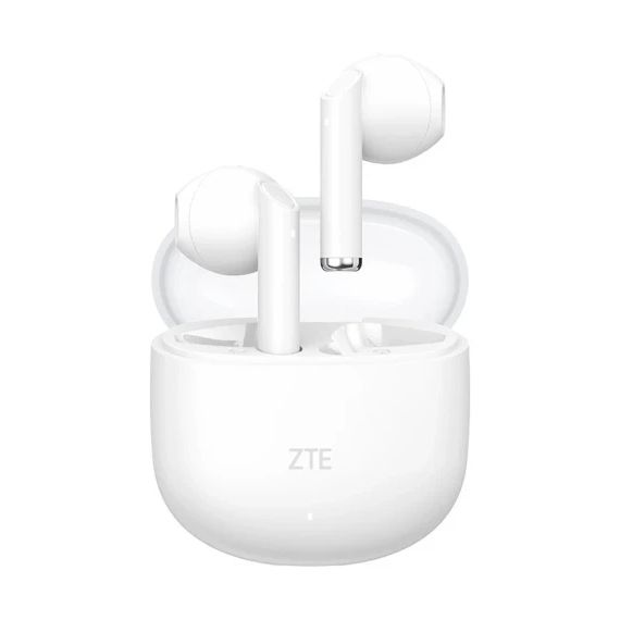 Auriculares Bluetooth ZTE Buds 2 con estuche de carga/ Autonomía 5h/ Blancos