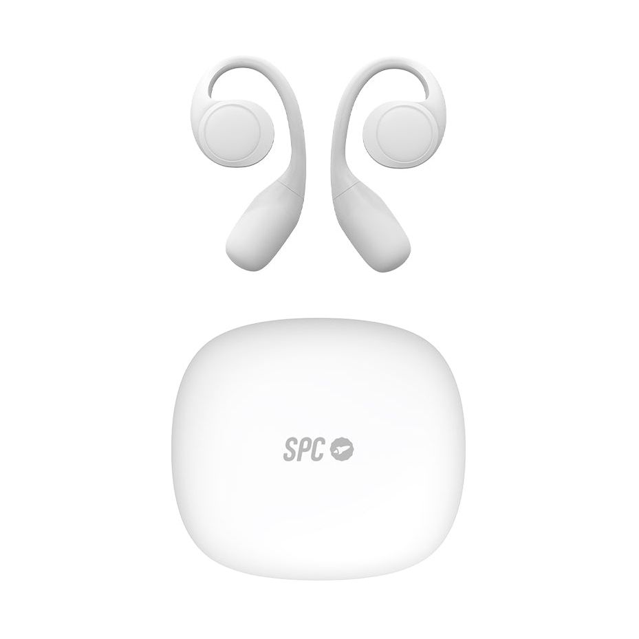 Auriculares Deportivos Bluetooth SPC Ether 2 Sense con estuche de carga/ Autonomía 8h/ Blancos