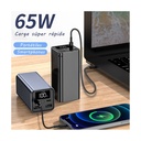 Batería Externa/Powerbank Leotec PowerBank 20000mAh PD/ 65W/ Compatible con Portátiles