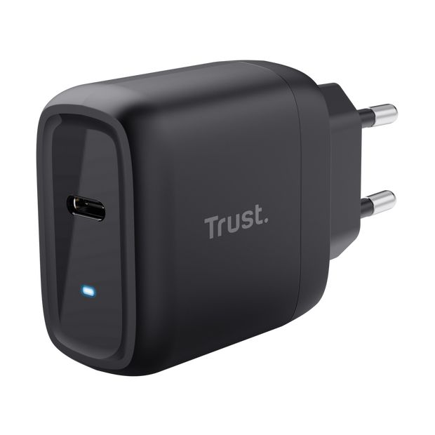 Cargador de Pared GaN Trust Maxo 45W/ 1xUSB Tipo-C/ 45W