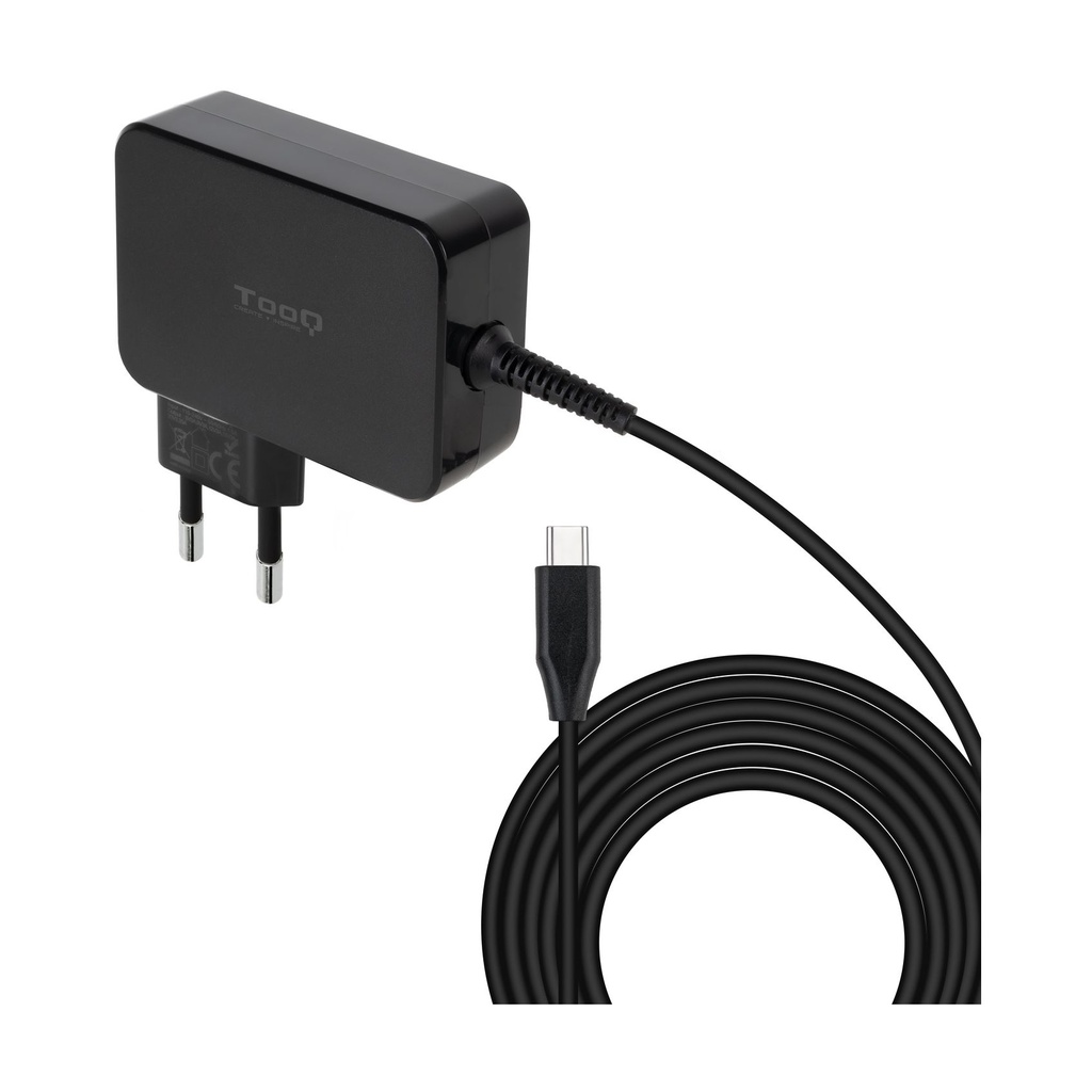 Cargador de Portátil GaN TooQ TQLC-USBCGAN90PD USB Tipo-C/ 90W/ Automático/ Voltaje 5-20V